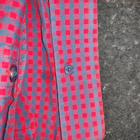 Ben Sherman Short Sleeve Button Down Gingham Shirt - Picture 12 of 12